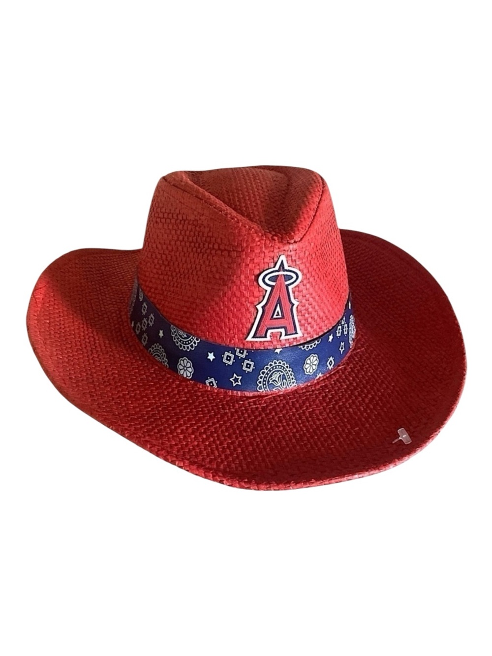 Red Straw Western MLB Los Angeles Angels OS NWOT